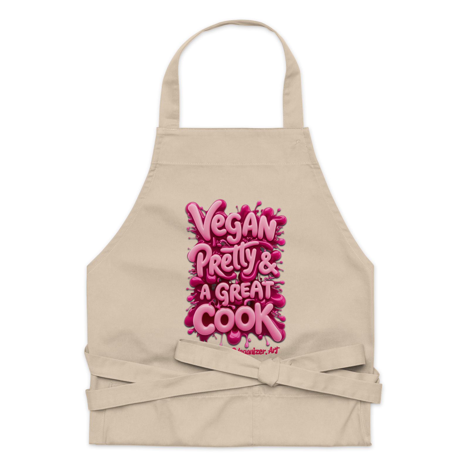 Organic cotton apron – Vegan, Pretty & a Great Cook