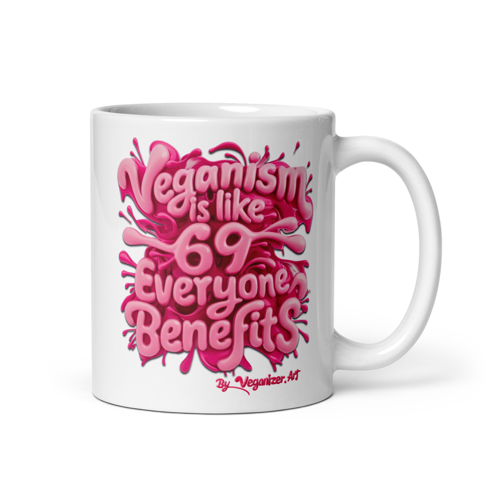 White glossy mug – Veganism is like 69