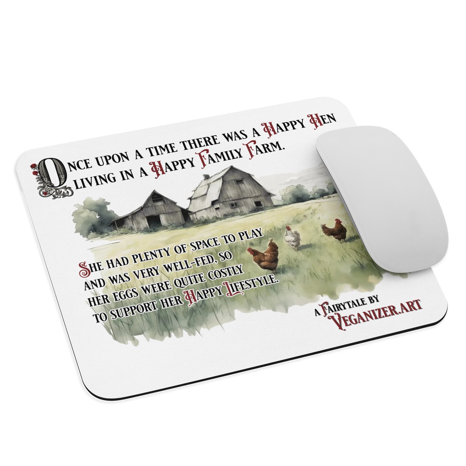 Mouse pad – Happy Hen in a Happy Farm