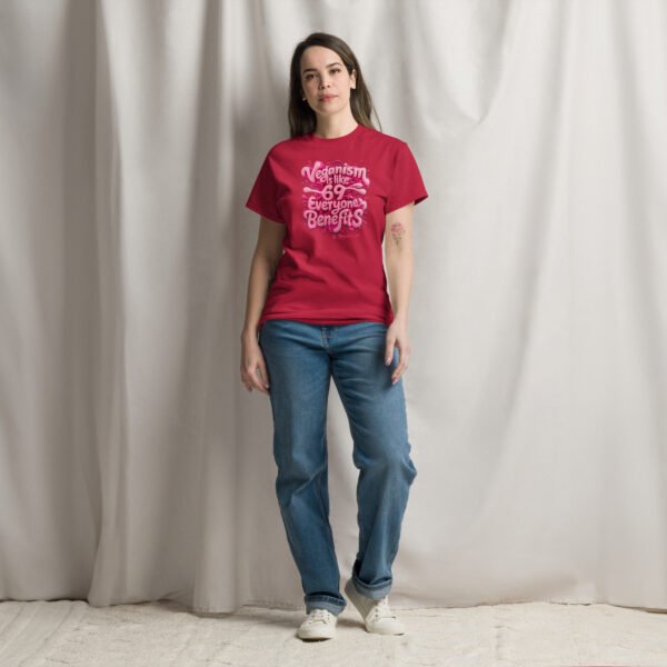 Unisex classic tee - Veganism is like 69 - Image 2