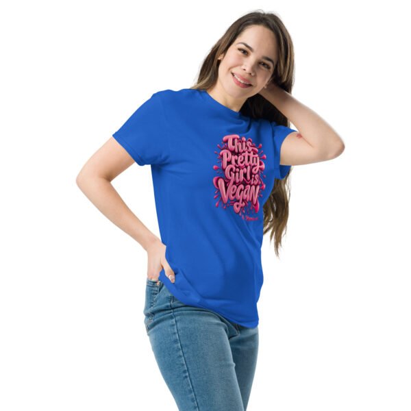 Unisex classic tee - This pretty girl is Vegan - Image 2